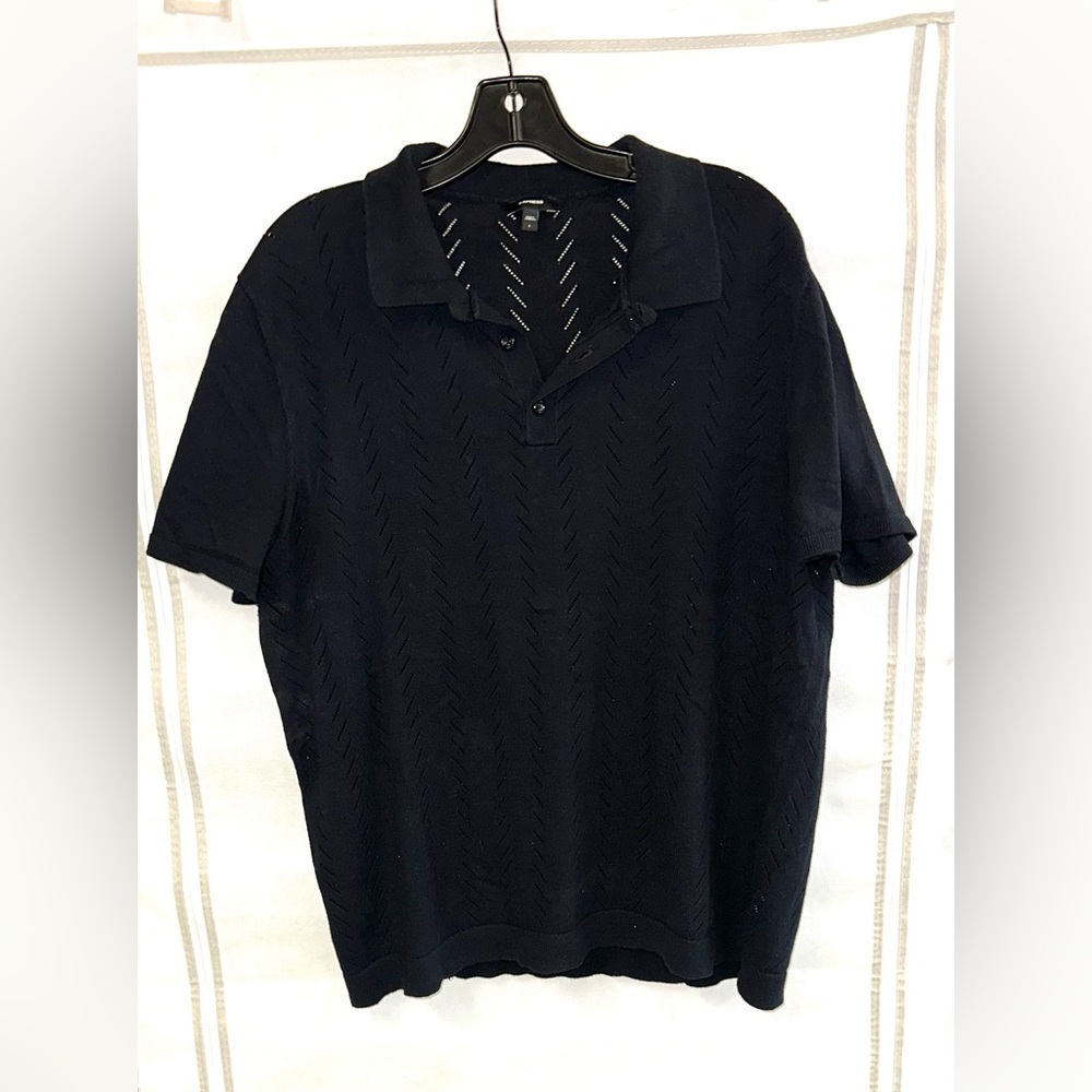 Express Black Polo Shirt Classic Design (gently worn)